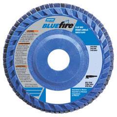 7″ × 7/8″ Flap Disc BlueFire Quick Trim Type 27 Plastic Plate 80 Grit - Apex Tool & Supply