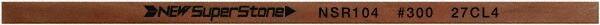 Value Collection - Flat Ceramic Finishing Stick - 100mm Long x 1mm Wide x 1mm Thick, 300 Grit - Apex Tool & Supply