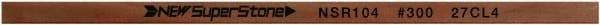 Value Collection - Flat Ceramic Finishing Stick - 100mm Long x 0.8mm Wide x 6mm Thick, 300 Grit - Apex Tool & Supply