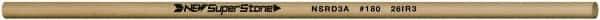 Value Collection - Round Ceramic Finishing Stick - 100mm Long x 3.175mm Wide x 3.2mm Thick, 180 Grit - Apex Tool & Supply