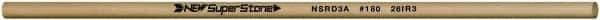 Value Collection - Round Ceramic Finishing Stick - 50mm Long x 3.175mm Wide x 3.2mm Thick, 180 Grit - Apex Tool & Supply