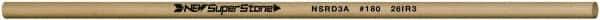 Value Collection - Round Ceramic Finishing Stick - 100mm Long x 3mm Wide x 3mm Thick, 180 Grit - Apex Tool & Supply