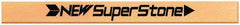 Value Collection - Flat Ceramic Finishing Stick - 40mm Long x 0.8mm Wide x 6mm Thick, 400 Grit - Apex Tool & Supply