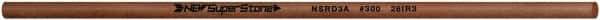 Value Collection - Round Ceramic Finishing Stick - 100mm Long x 3.175mm Wide x 3.2mm Thick, 300 Grit - Apex Tool & Supply