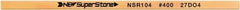 Value Collection - Flat Ceramic Finishing Stick - 100mm Long x 0.5mm Wide x 2mm Thick, 400 Grit - Apex Tool & Supply