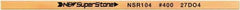 Value Collection - Flat Ceramic Finishing Stick - 100mm Long x 2mm Wide x 6mm Thick, 400 Grit - Apex Tool & Supply
