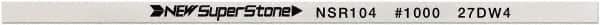 Value Collection - Flat Ceramic Finishing Stick - 100mm Long x 1mm Wide x 1mm Thick, 1,000 Grit - Apex Tool & Supply