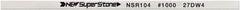Value Collection - Flat Ceramic Finishing Stick - 100mm Long x 1mm Wide x 1mm Thick, 1,000 Grit - Apex Tool & Supply