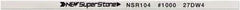 Value Collection - Flat Ceramic Finishing Stick - 100mm Long x 0.5mm Wide x 4mm Thick, 1,000 Grit - Apex Tool & Supply