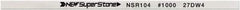 Value Collection - Flat Ceramic Finishing Stick - 100mm Long x 0.5mm Wide x 1mm Thick, 1,000 Grit - Apex Tool & Supply