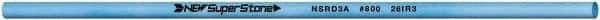 Value Collection - Round Ceramic Finishing Stick - 100mm Long x 3.175mm Wide, 800 Grit - Apex Tool & Supply