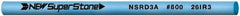 Value Collection - Round Ceramic Finishing Stick - 50mm Long x 3mm Wide, 800 Grit - Apex Tool & Supply