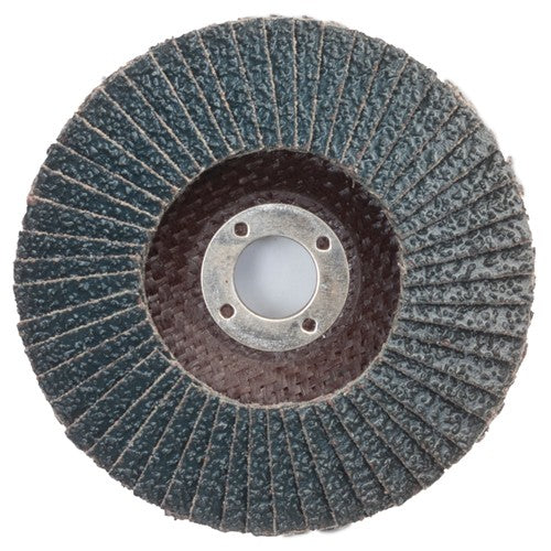 4″ × 5/8″ Flap Disc BlueFire Type 29 Fiberglass Plate 36 Grit - Apex Tool & Supply