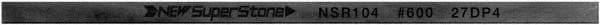 Value Collection - Flat Ceramic Finishing Stick - 100mm Long x 1.5mm Wide x 4mm Thick, 600 Grit - Apex Tool & Supply