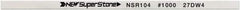 Value Collection - Flat Ceramic Finishing Stick - 100mm Long x 0.5mm Wide x 10mm Thick, 1,000 Grit - Apex Tool & Supply