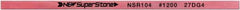 Value Collection - Flat Ceramic Finishing Stick - 100mm Long x 2mm Wide x 4mm Thick, 1,200 Grit - Apex Tool & Supply