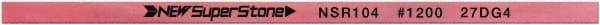 Value Collection - Flat Ceramic Finishing Stick - 100mm Long x 1.5mm Wide x 10mm Thick, 1,200 Grit - Apex Tool & Supply