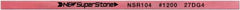 Value Collection - Flat Ceramic Finishing Stick - 100mm Long x 1.5mm Wide x 4mm Thick, 1,200 Grit - Apex Tool & Supply