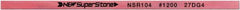 Value Collection - Flat Ceramic Finishing Stick - 100mm Long x 1mm Wide x 10mm Thick, 1,200 Grit - Apex Tool & Supply