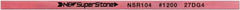 Value Collection - Flat Ceramic Finishing Stick - 100mm Long x 1mm Wide x 6mm Thick, 1,200 Grit - Apex Tool & Supply