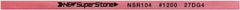 Value Collection - Flat Ceramic Finishing Stick - 100mm Long x 1mm Wide x 2mm Thick, 1,200 Grit - Apex Tool & Supply