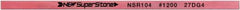 Value Collection - Flat Ceramic Finishing Stick - 100mm Long x 0.8mm Wide x 6mm Thick, 1,200 Grit - Apex Tool & Supply