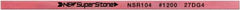Value Collection - Flat Ceramic Finishing Stick - 100mm Long x 0.5mm Wide x 10mm Thick, 1,200 Grit - Apex Tool & Supply