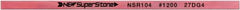 Value Collection - Flat Ceramic Finishing Stick - 100mm Long x 0.5mm Wide x 4mm Thick, 1,200 Grit - Apex Tool & Supply