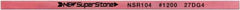Value Collection - Flat Ceramic Finishing Stick - 100mm Long x 0.5mm Wide x 2mm Thick, 1,200 Grit - Apex Tool & Supply