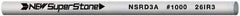 Value Collection - Round Ceramic Finishing Stick - 50mm Long x 3mm Wide, 1,000 Grit - Apex Tool & Supply