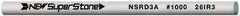 Value Collection - Round Ceramic Finishing Stick - 100mm Long x 2.35mm Wide, 1,000 Grit - Apex Tool & Supply