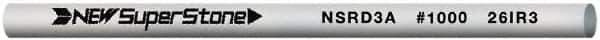 Value Collection - Round Ceramic Finishing Stick - 50mm Long x 2.35mm Wide, 1,000 Grit - Apex Tool & Supply