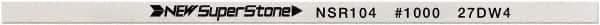 Value Collection - Flat Ceramic Finishing Stick - 100mm Long x 2mm Wide x 6mm Thick, 1,000 Grit - Apex Tool & Supply