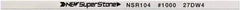 Value Collection - Flat Ceramic Finishing Stick - 100mm Long x 1.5mm Wide x 10mm Thick, 1,000 Grit - Apex Tool & Supply