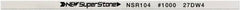 Value Collection - Flat Ceramic Finishing Stick - 100mm Long x 1.5mm Wide x 6mm Thick, 1,000 Grit - Apex Tool & Supply