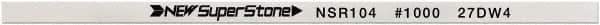 Value Collection - Flat Ceramic Finishing Stick - 100mm Long x 1mm Wide x 6mm Thick, 1,000 Grit - Apex Tool & Supply