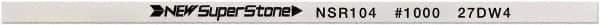 Value Collection - Flat Ceramic Finishing Stick - 100mm Long x 1mm Wide x 2mm Thick, 1,000 Grit - Apex Tool & Supply