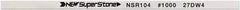 Value Collection - Flat Ceramic Finishing Stick - 100mm Long x 1mm Wide x 2mm Thick, 1,000 Grit - Apex Tool & Supply