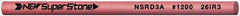 Value Collection - Round Ceramic Finishing Stick - 50mm Long x 2.35mm Wide, 1,200 Grit - Apex Tool & Supply