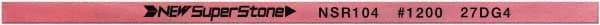 Value Collection - Flat Ceramic Finishing Stick - 100mm Long x 2mm Wide x 10mm Thick, 1,200 Grit - Apex Tool & Supply