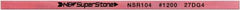 Value Collection - Flat Ceramic Finishing Stick - 100mm Long x 2mm Wide x 6mm Thick, 1,200 Grit - Apex Tool & Supply