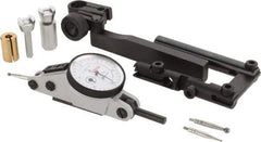 SPI - 10 Piece, 0" to 0.06" Measuring Range, 1.18" Dial Diam, 0-15-0 Dial Reading, White Dial Test Indicator Kit - 0.0012" Accuracy, 0.86" Contact Point Length, 0.079" Ball Diam, 0.001" Dial Graduation - Apex Tool & Supply