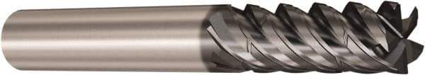 Seco - 10mm, 5 Flute, Single End, Solid Carbide, Corner Chamfer End Mill - 88mm OAL, 48° Helix, Right Hand Flute, 40mm LOC, Right Hand Cut - Apex Tool & Supply