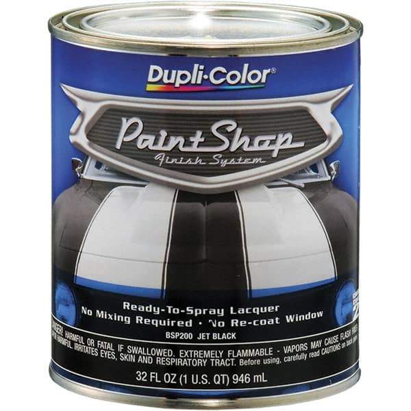 Dupli-Color - Jet Black Automotive Topcoat - 1 Qt Can - Apex Tool & Supply