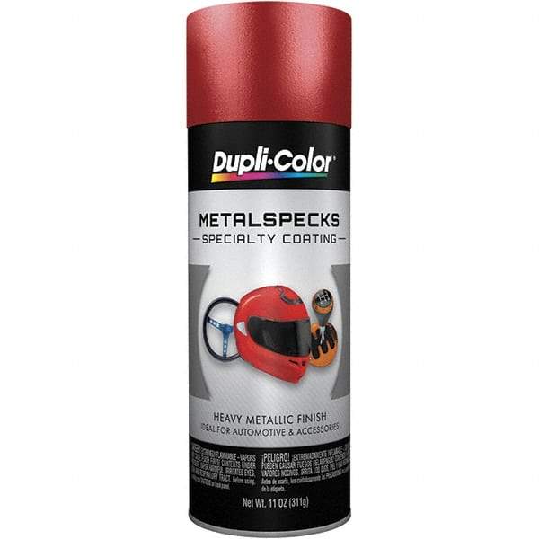 Dupli-Color - Metal Flake Retro Red Automotive Topcoat - 11 oz Aerosol Can - Apex Tool & Supply