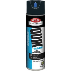 Krylon - 20 fl oz Black Marking Paint - 664' Coverage at 1" Wide, Water-Based Formula, 372 gL VOC - Apex Tool & Supply