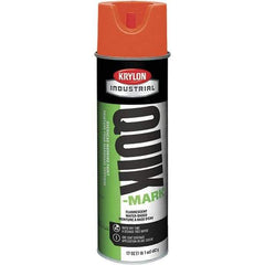 Krylon - 20 fl oz Orange Marking Paint - 664' Coverage at 1" Wide, Water-Based Formula, 432 gL VOC - Apex Tool & Supply