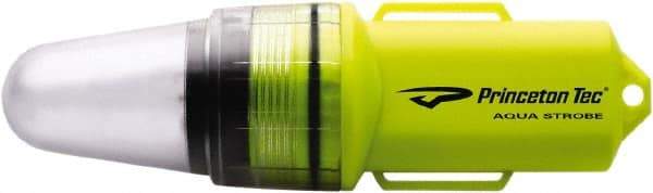 Princeton Tec - White LED Bulb, 100 Lumens, Industrial/Tactical Flashlight - Neon Yellow Plastic Body, 1 AA Alkaline Battery Included - Apex Tool & Supply