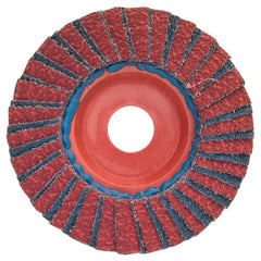 6″ × 7/8″ Flap Disc RedHeat Quick Trim Type 27 Plastic Plate 40 Grit - Apex Tool & Supply