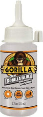 Gorilla Glue - 3.75 oz Bottle Clear All Purpose Glue - 10 min Working Time, 24 hr Full Cure Time, Bonds to Most Surfaces - Apex Tool & Supply